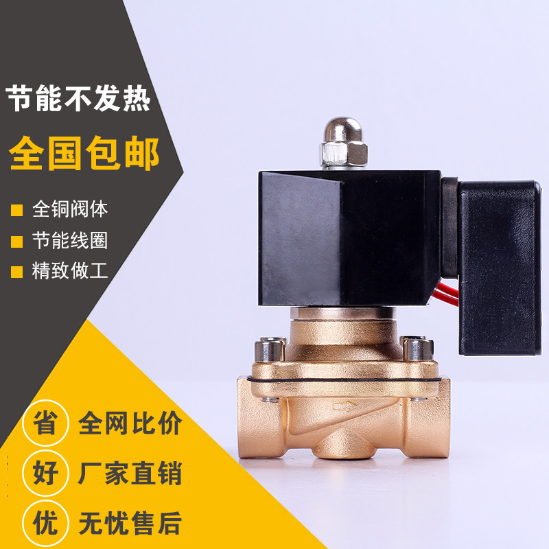 节能电磁阀 防雾型 4分 铜阀 室外 线圈不发热 220V 24V DC12V