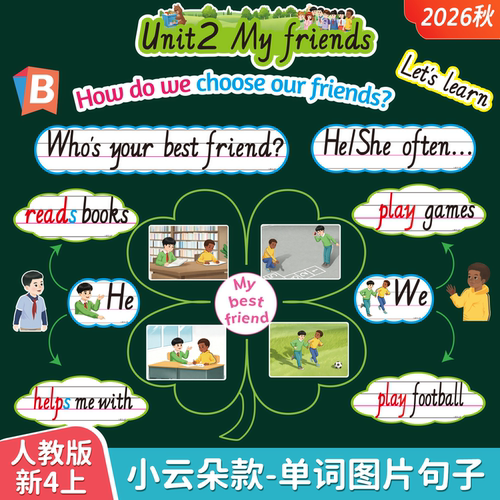 2026新人教英语公开课板书教具