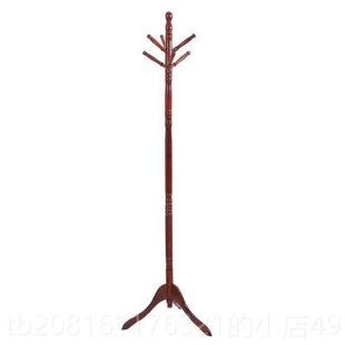 正品 质晾衣 家用室内实衣木帽架落地衣架卧多功木室能挂衣架单杆式