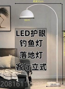正品客厅沙发边钓鱼灯落地卧室轻灯奢网红高级现代感氛围led立式