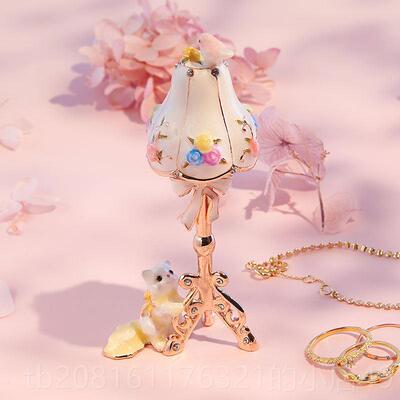 正品日本P面ICAL咪S可猫台灯创意爱公主首饰盒小 桌摆件女生结婚