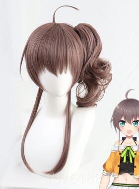 正品vuber尾虚拟偶像夏色cots假发祭卷发马现货