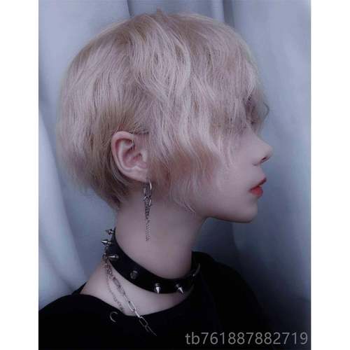 新款漫网假发短发红同款日常真锡纸烫蓬松可帅气正爱太日系男基佬