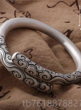 新款如金意箍棒手银镯999足手工男女齐大圣天紧箍咒情侣定海神针