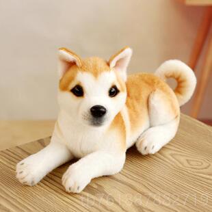 正品仿娃米真狗狗毛玩具会叫格鲁玩偶公仔斑点狗秋田犬哈士奇娃抱