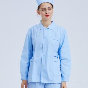医院实习生装 正品 体套裤 格女秋冬短款 白大褂工分 南丁尔护士服长袖