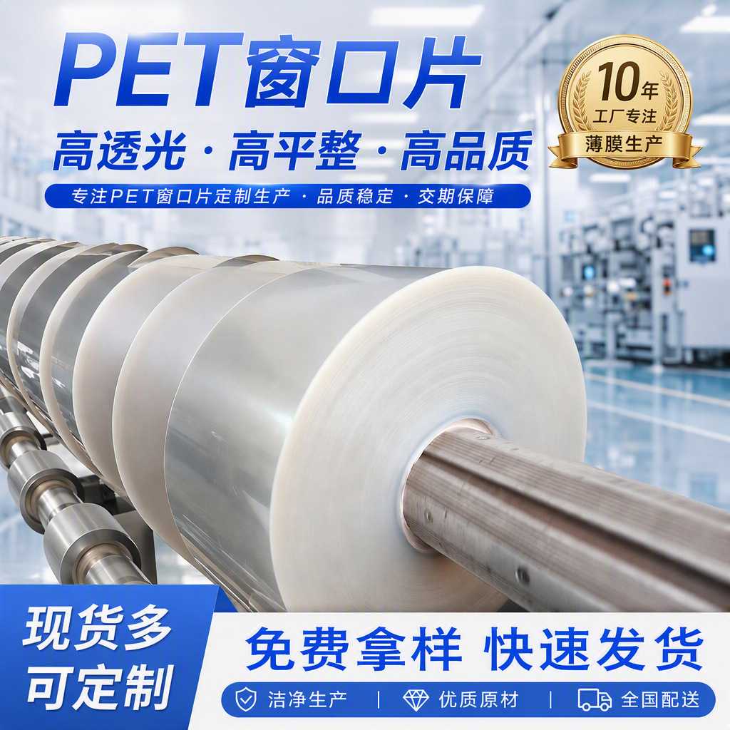 直高透明塑料薄膜印刷胶片窗口片PET片材t卷材 pet薄膜