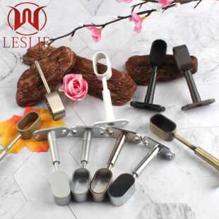 合金可调节吊通家具五金家用衣柜衣托挂衣杆配件顶装法兰