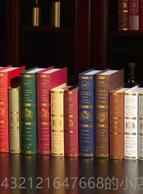 高档书仿真装饰品摆件红酒架客厅办公室欧式复古摆书设书假具房道