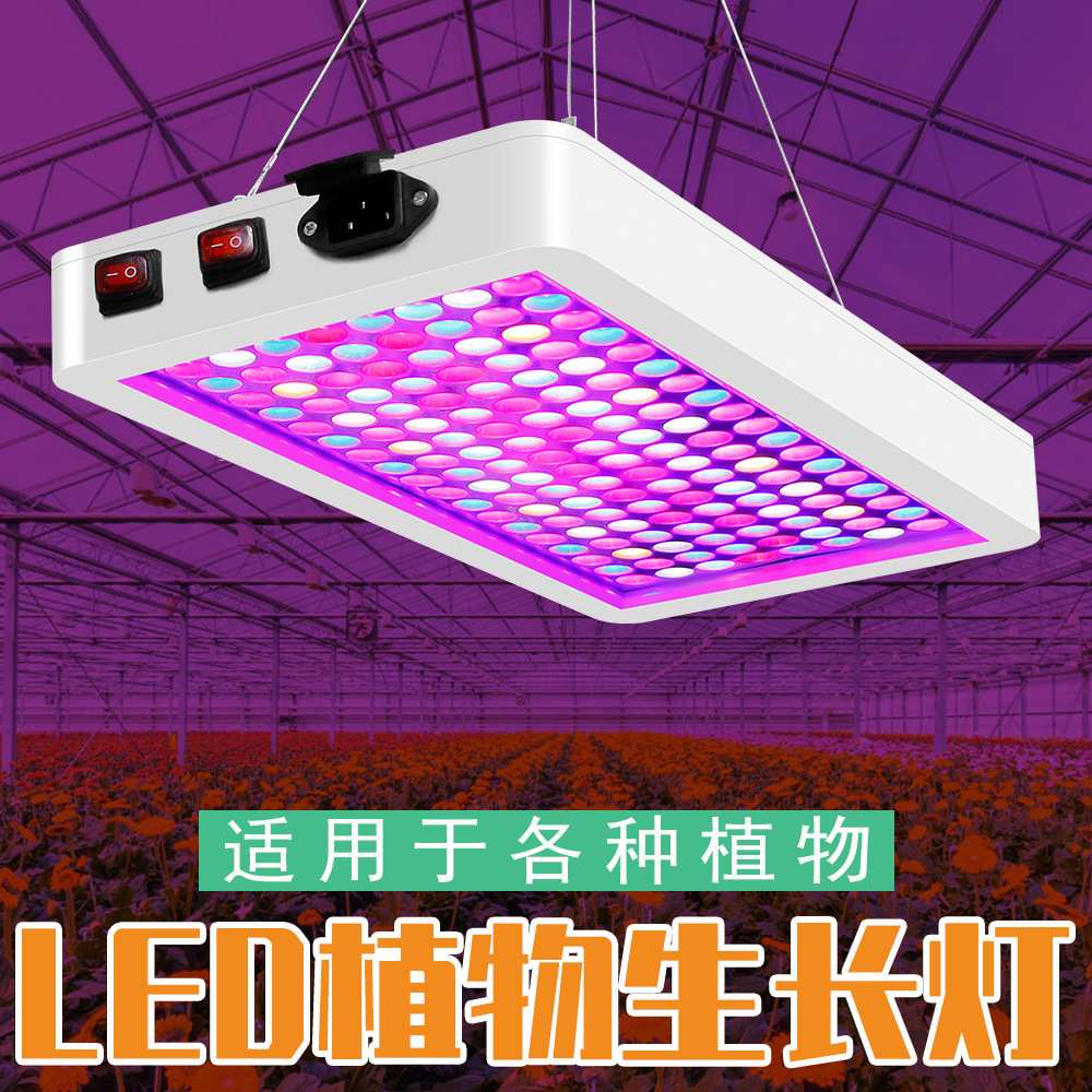 LED植物灯全光谱多肉补光灯室内培育大棚蔬菜花卉植物照明灯悬挂