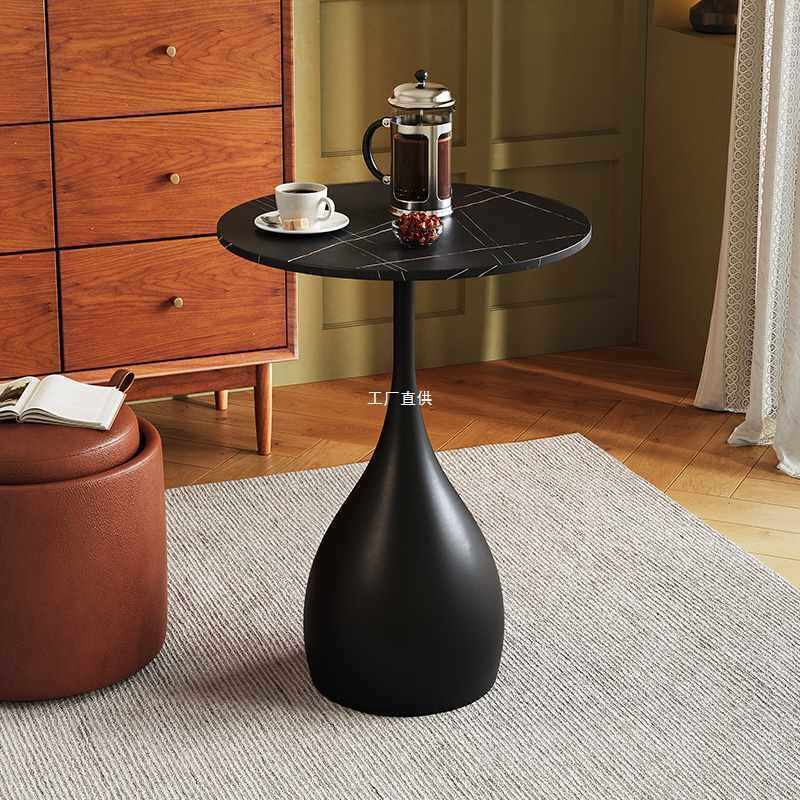 北欧沙发边几岩板小圆桌茶几简约铁艺角几家用卧室床头置物小茶桌,3C数码配件,摄像机配件,淘宝优惠券,粉丝福利购,淘宝优惠卷