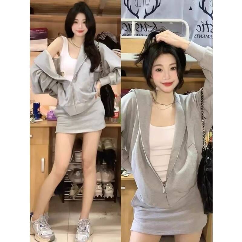秋冬小个子辣妹穿搭ootd一整连衣裙
