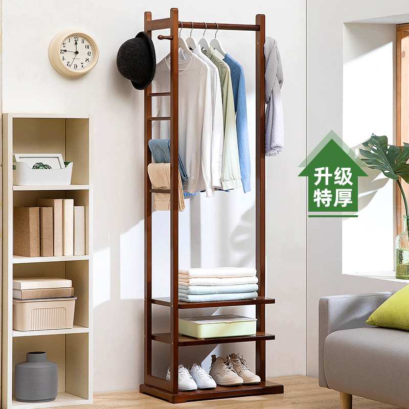 落地衣帽架简易出租屋多功能挂衣架衣架家用卧室简约单人收纳家具