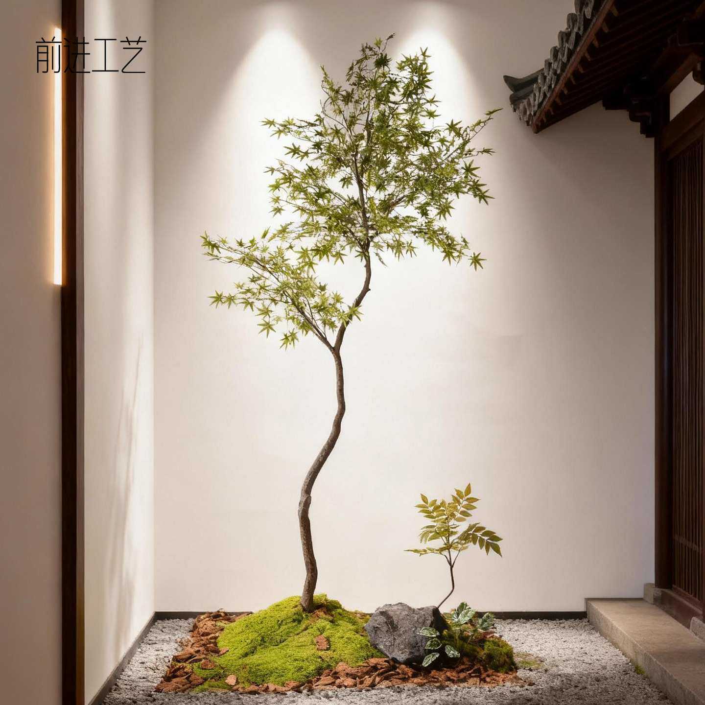 成套绿植景观摆件禅意装饰办公室创意仿真植物造景套装盆栽植物