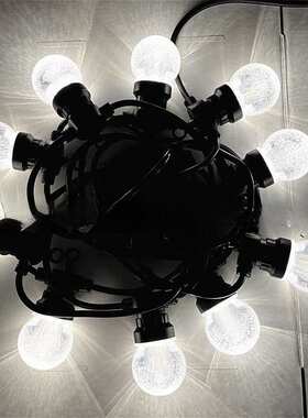 LEDG50气泡灯球串灯串水晶球气泡球户外庭院星空多彩装饰灯