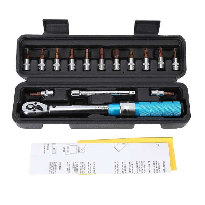 1/4 2-24N.m15件套扭力扳手刻度可调式高精度力矩扭矩公斤火花塞