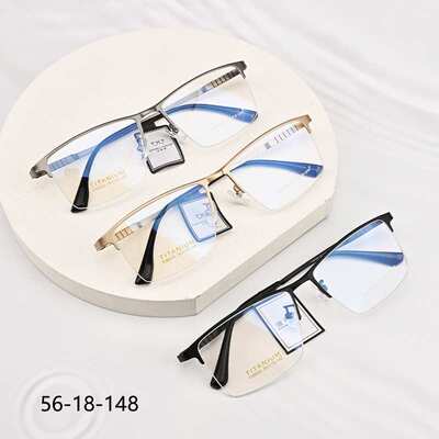 Protable钛板眼镜框男女商务网红大脸Y58006