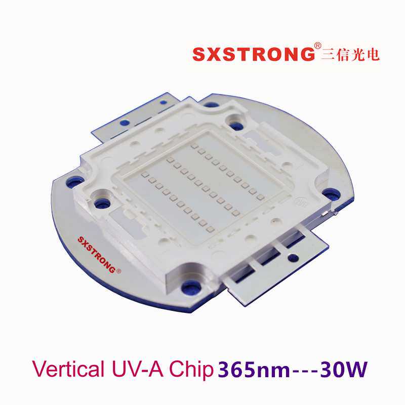 30w紫光大功率led灯珠365nm3d打印UV固化光触媒科研紫