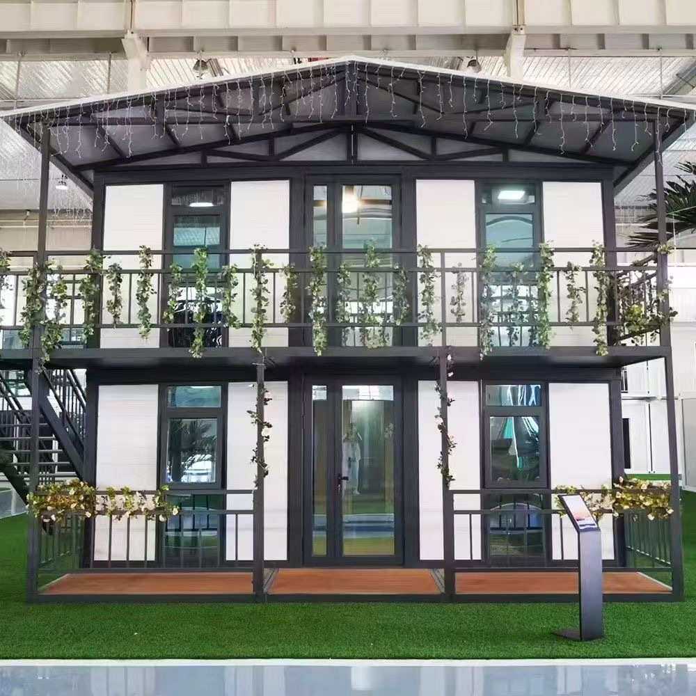 可拓展双层集装箱房屋 空间翻倍野外营地酒店 便捷安装岗亭活动房