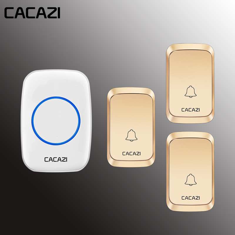 家用无线门铃三拖一门铃远距离防水遥控门铃 58首音乐4音量带记忆