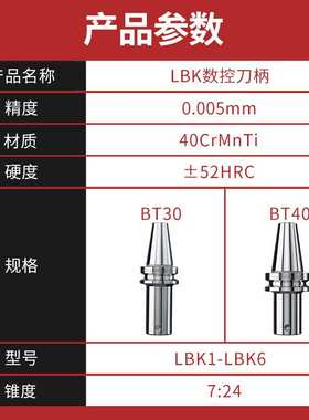 9P1ELBK刀柄微调精粗镗头刀柄BT30/40/50CNC加工数控镗刀头连