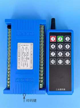 带反馈交流12路220V双向蓝色遥控开关FSK控制接收器远距离抗干扰