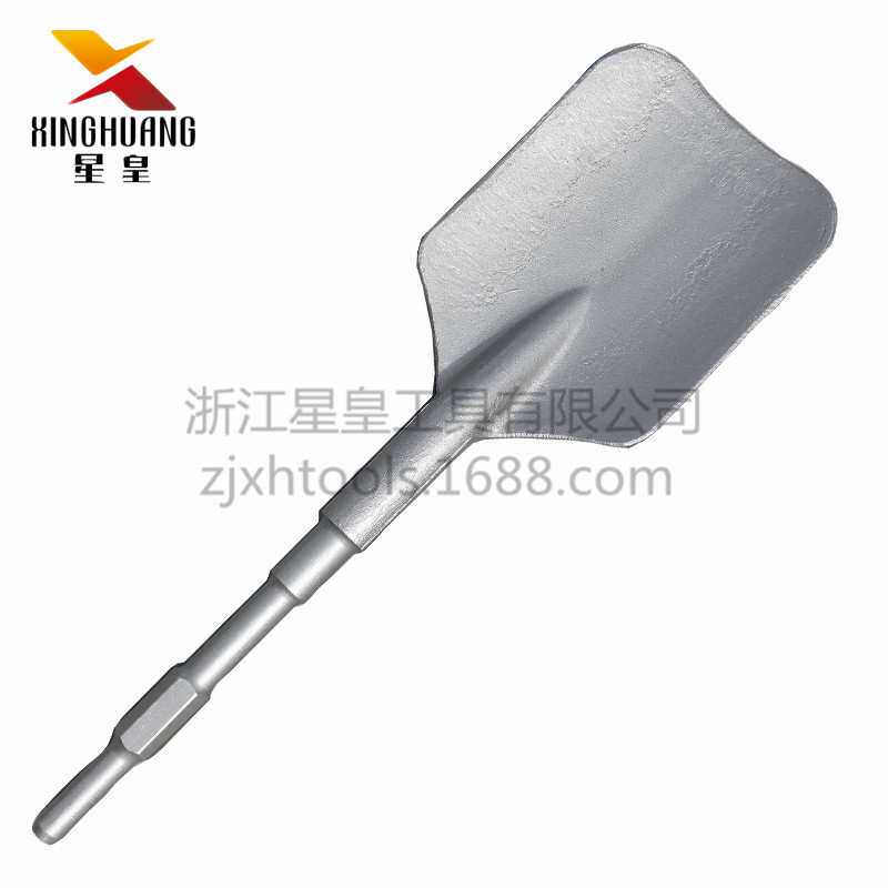 星皇0810 长六角电镐铲子破碎凿子 加宽加长大扁铲 17*40