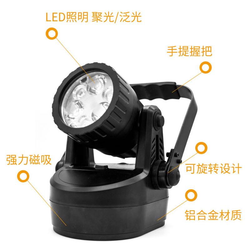 JIW5282轻便式多功能声光报警强光灯JIW5282A LED磁力防爆探照灯