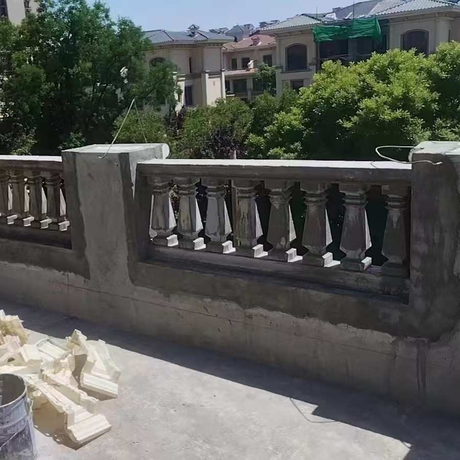 水泥围墙护栏模具花瓶柱自建房别墅模具水泥兰花加厚新中式立柱