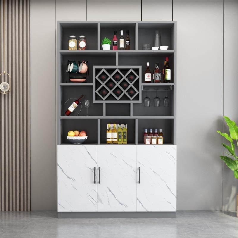 酒柜靠墙客厅家用红酒储物柜子现代简约酒柜餐边柜一体玄关柜