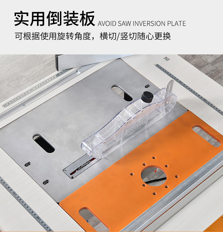 木工工作台多功能推台锯倒装锯便携式台锯小型操作台折叠木工锯台