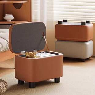 凳子家用门口换鞋凳收纳储物凳客厅茶几凳沙发脚踏凳矮凳结实实木