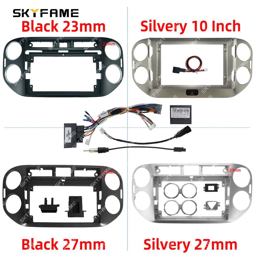 SKYFAME百变套框适用06-17大众途观Volkswagen Tiguan导航面框