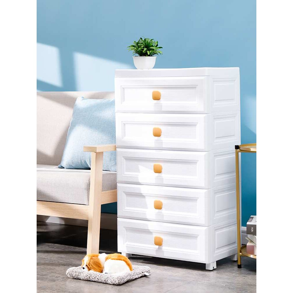 收纳柜子收纳箱抽屉式分层衣服整理箱盒加厚大号储物柜塑料家用柜