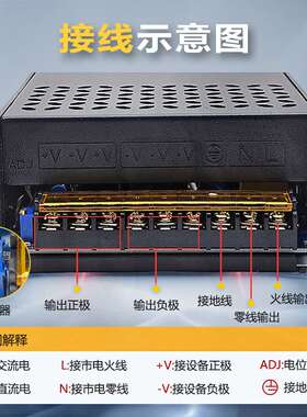 48V600W电源变压器48V800W安防监控LED驱动电源220V转48V直流电源