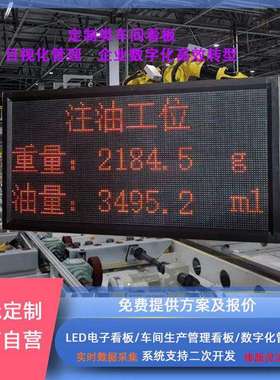 led电子看板车间生产管理数字化目视化看板工业led显示屏