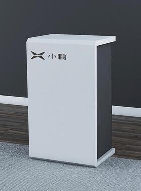 白色烤漆小型吧台4S店接待台售楼处迎宾台服装店收银柜台简约现代