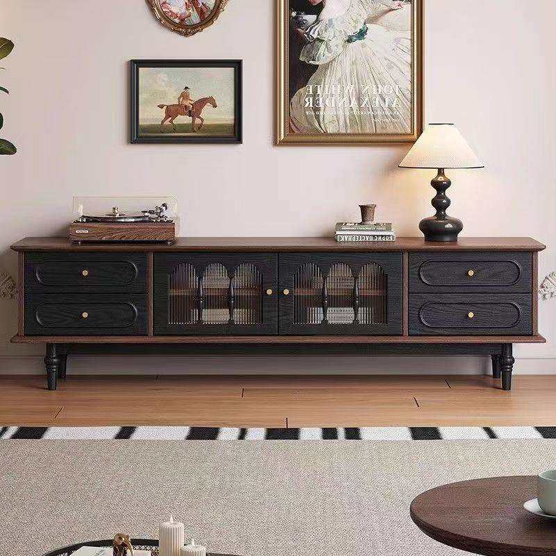 客厅家用落地诺森电视柜法式复古风实木黑色靠墙一体式收纳储物柜,玩具/童车/益智/积木/模型,毛绒/玩偶/公仔/布艺类玩具,淘宝优惠券,粉丝福利购,淘宝优惠卷
