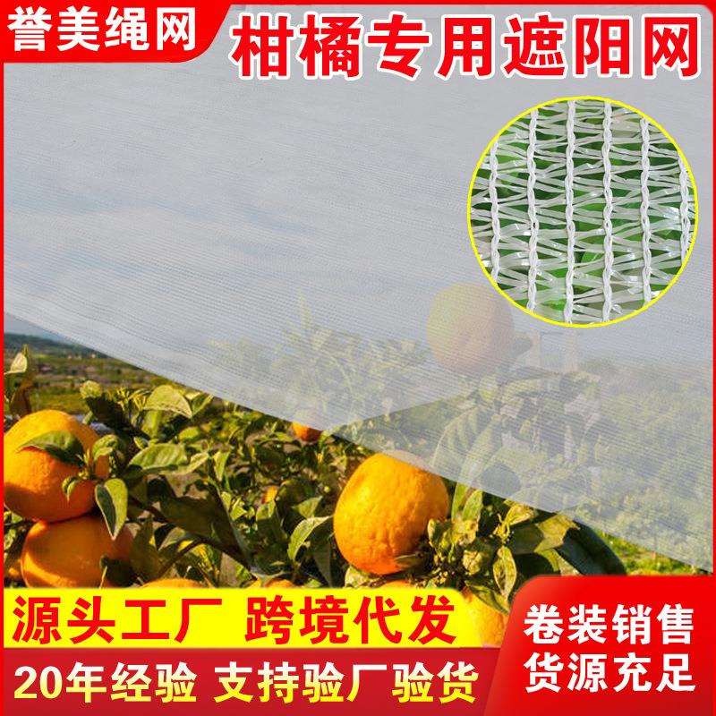 白色交织遮阳网 柑橘花卉专用遮阳网加密加厚绿植遮盖降温防晒网