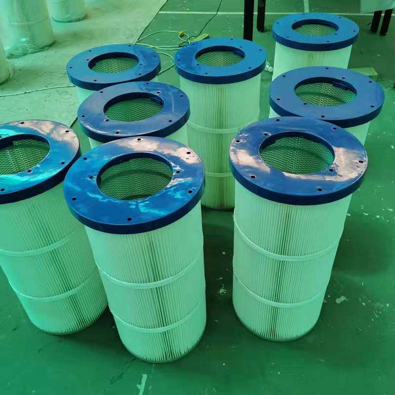 滤筒除尘器配件阻燃覆膜滤芯涂装抛丸机滤筒集粉尘防静电过滤网筒