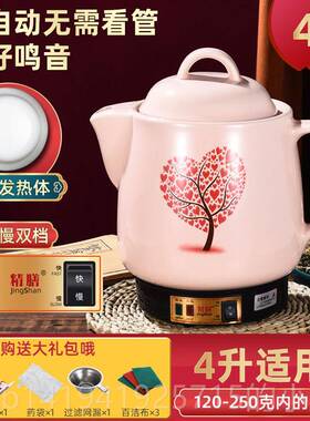 正品3L4L5LL710L12L14L16L全自壶动中药壶煎药锅电煎中医煮砂锅药