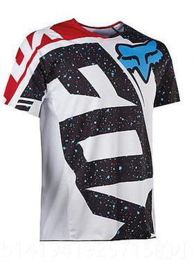 正品登山自行车长袖速降服FOX机车透骑速行降服气行速干 干骑上衣