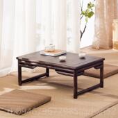 国米学老榆木茶 榻榻茶小几飘窗实木桌子桌矮炕桌阳台中式 正品 日式