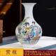 正品 花饰品博古架瓶德摆件居仕女图插花器玄关桌面摆 景镇陶瓷家装