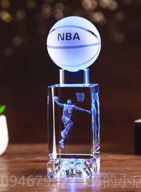 正品水晶球男y生生日礼送物男孩朋友兄弟同学情18岁成人篮di男士