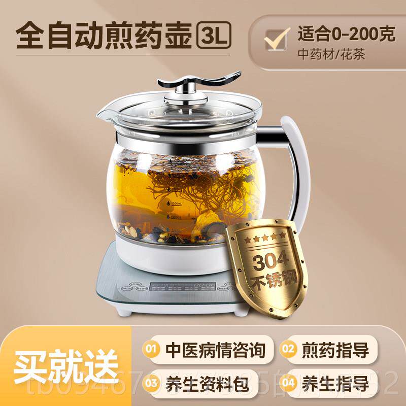 正品202中5新款号中药电煎壶3大升4升容量3L煎药壶全自动煎药罐大