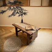 正品 老榆树茶几榻榻米茶几几实茶木小公日本矮寓桌客厅家庭侘侘风