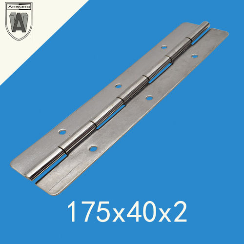 AW/安望长条合页加厚工业不锈钢304活页175x40x2大门木门电柜门件