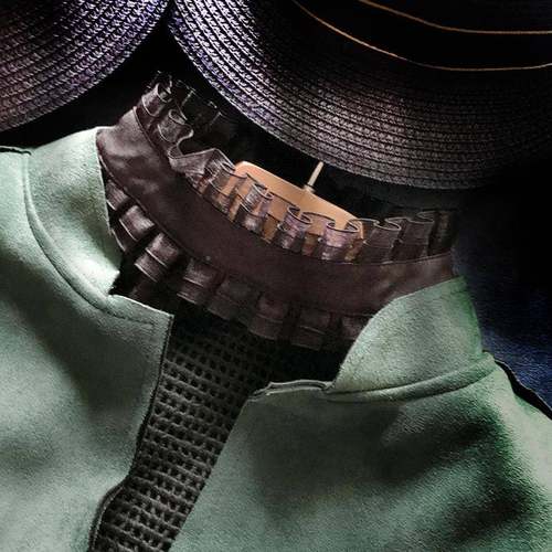 蕾HES女丝假领子百搭假领衬颈衣领假衣配毛衣半高领假领子领立领