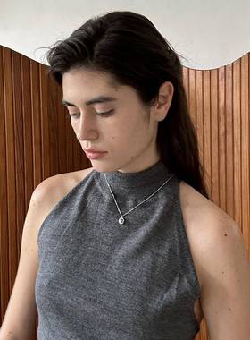 感sanswo质od森吾《达西》UEY高级原色蓝调莫桑石炼女项通勤气锁